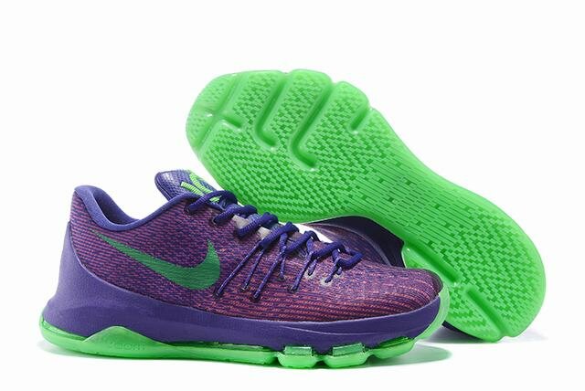 Nike KD 8 Shoes Low Purple Green